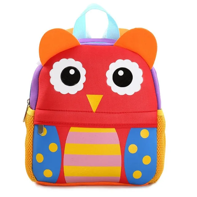 3D Animal Children Backpacks  Girl Boy