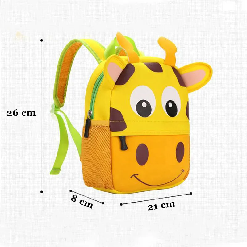 3D Animal Children Backpacks  Girl Boy