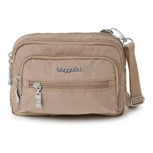 Baggallini Triple Zip bag, beige