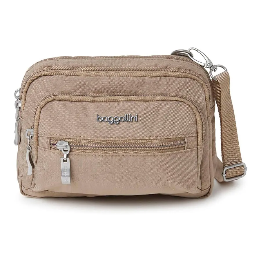 Baggallini Triple Zip bag, beige