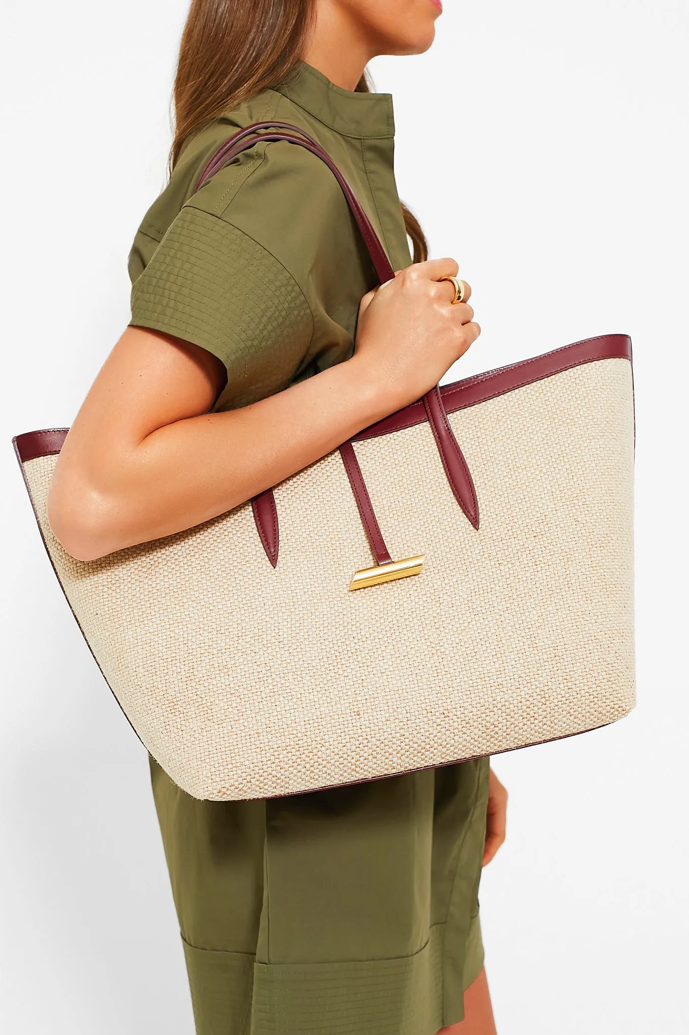 Barolo and Beige Penne Tote