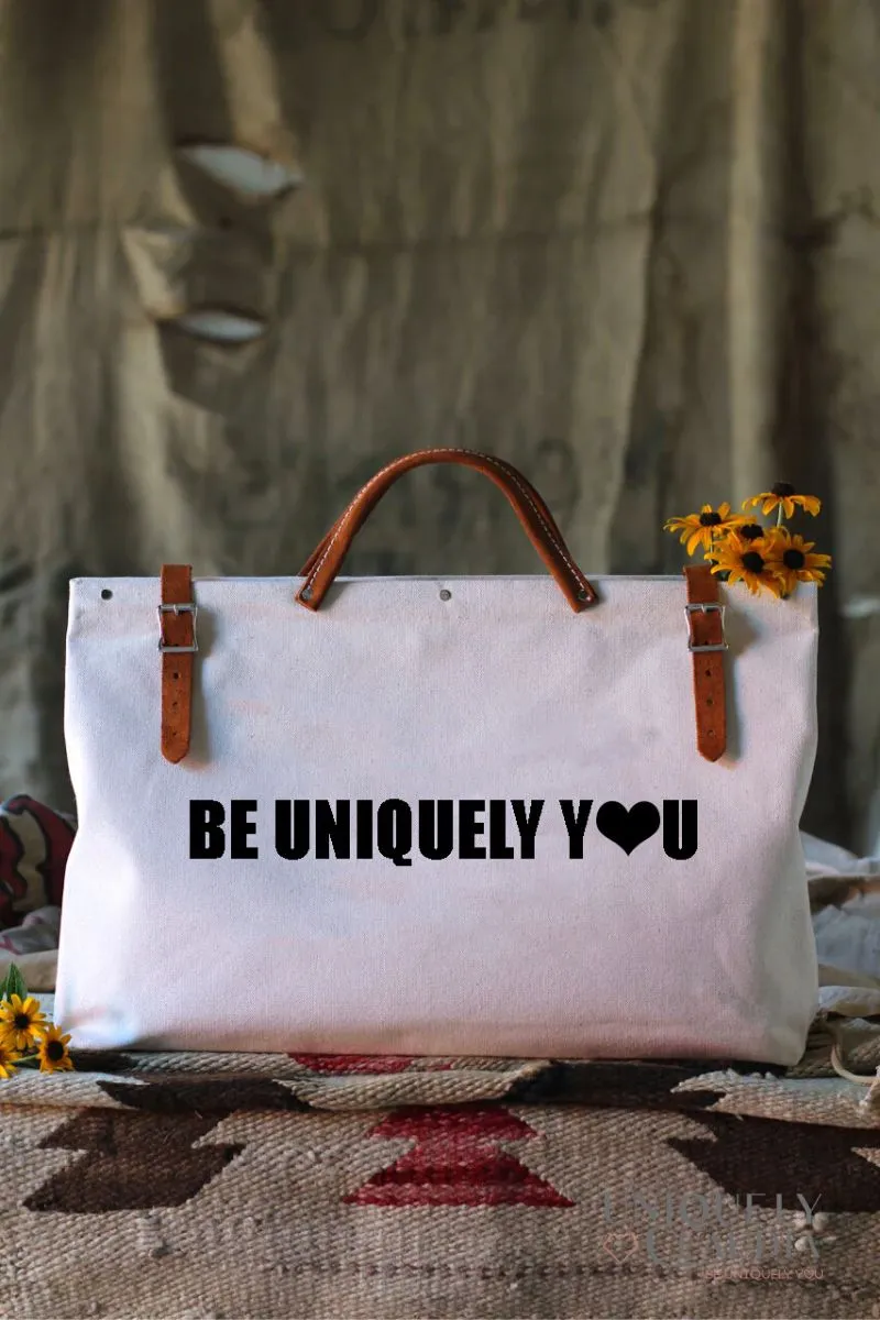 Be Uniquely You Forestbound Canvas Weekender Utility Bag