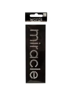 Bling &#039;Miracle&#039; Rhinestone Word Sticker (Available in a pack of 24)