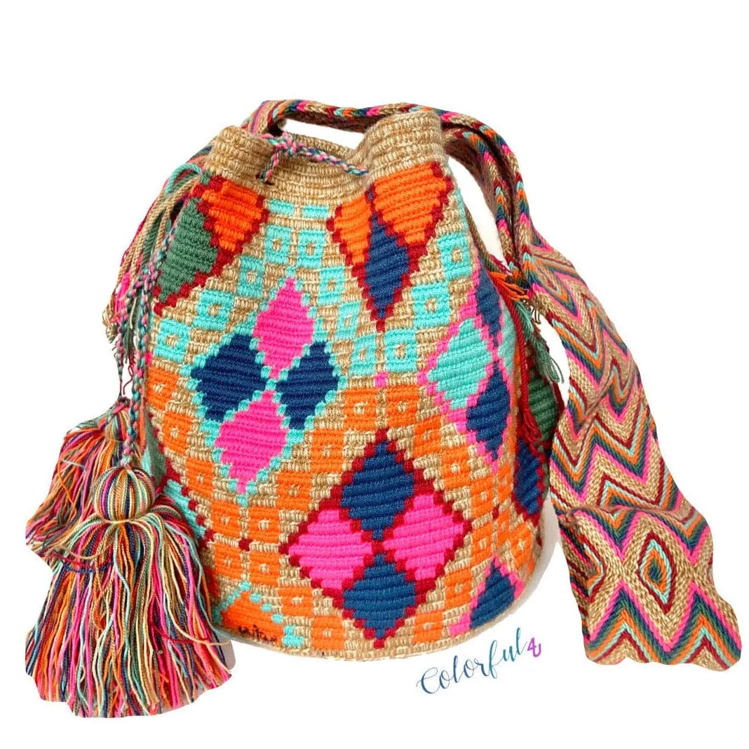 Blue Sunset Beach Bags | Crossbody Large