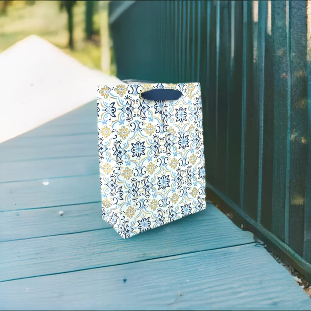 Boho Blue Medium Gift Bag