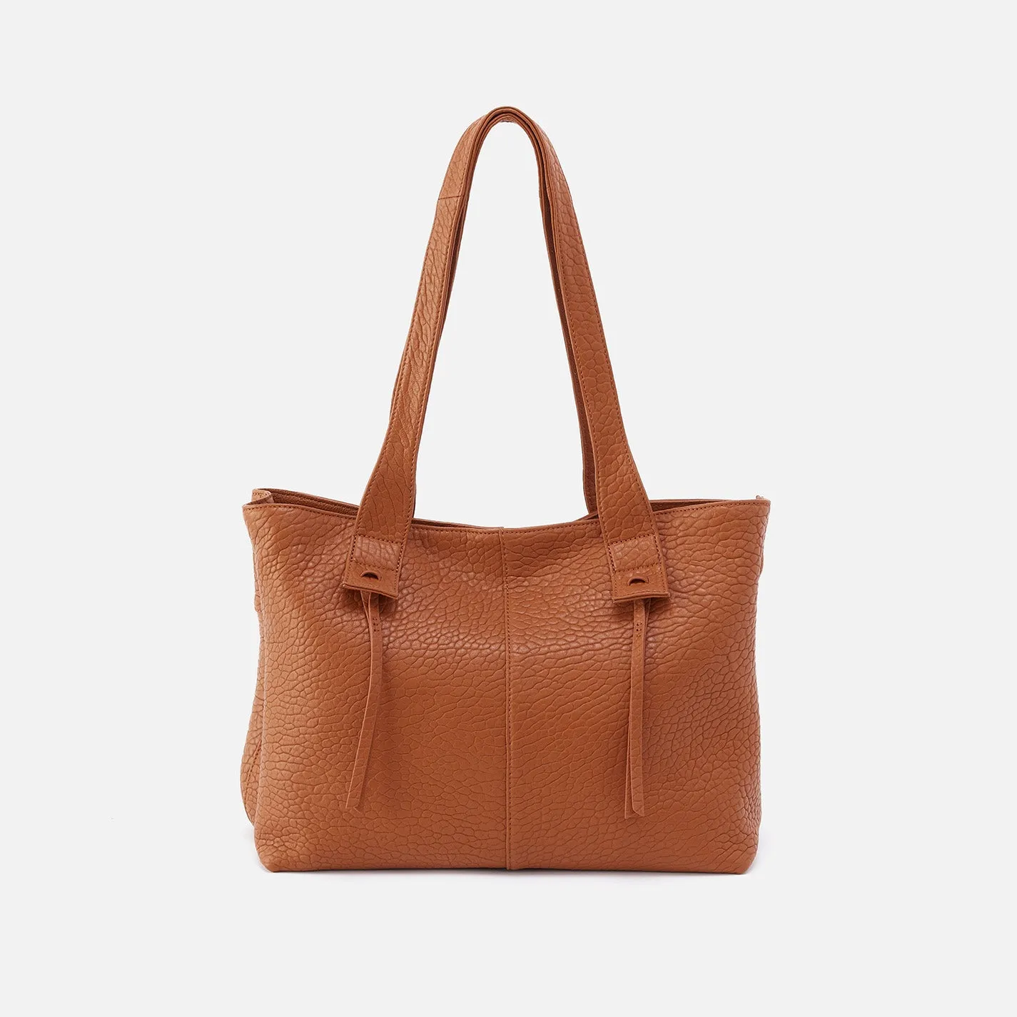 Bonita Tote in Bubble Pebbled Leather - Brown