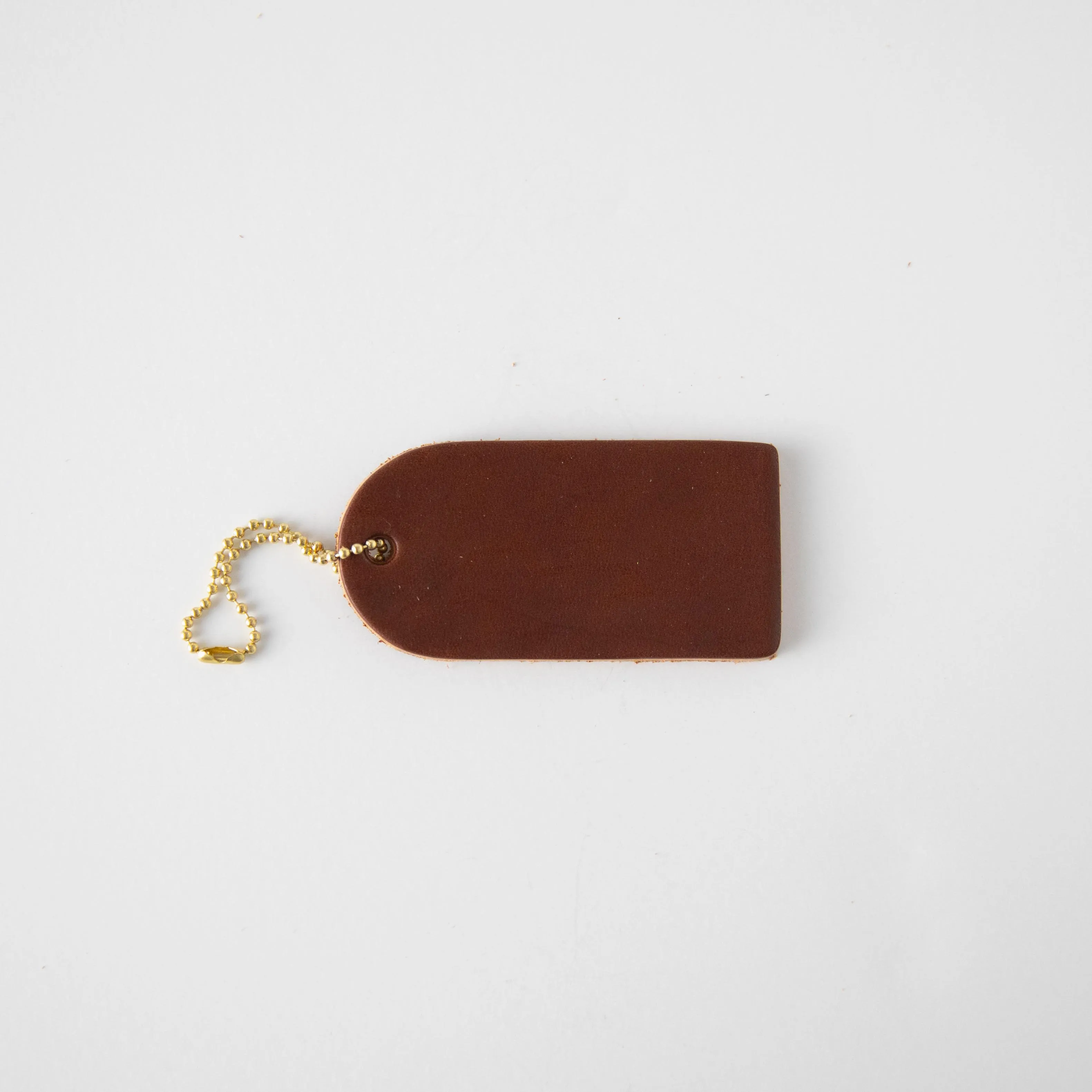 Brown Mini Leather Tag