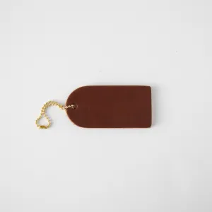 Brown Mini Leather Tag