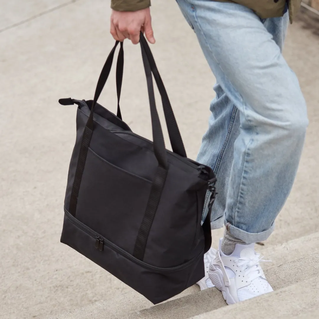 Catalina Deluxe Tote - 600D Recycled Poly - Onyx