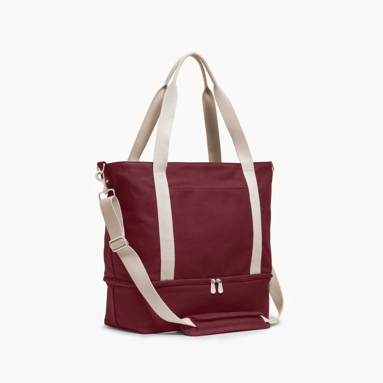 Catalina Deluxe Tote - Eco Friendly Canvas - Cabernet