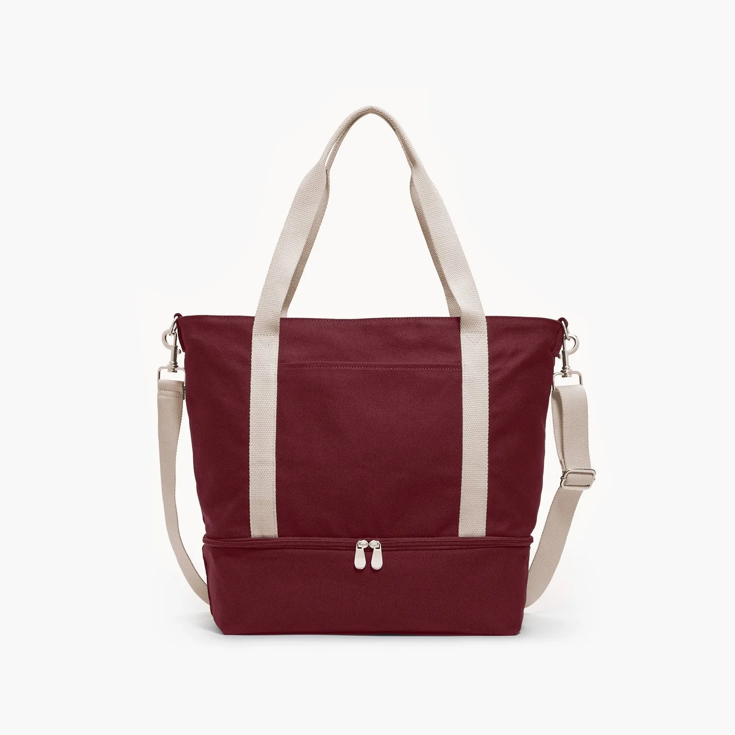 Catalina Deluxe Tote - Eco Friendly Canvas - Cabernet