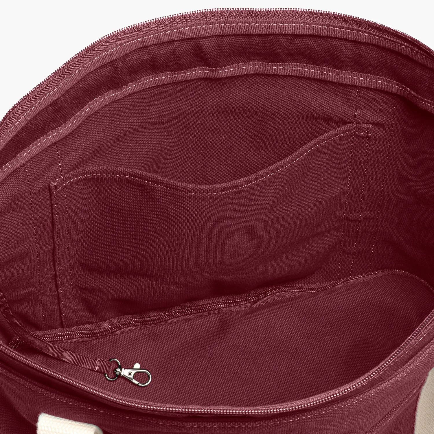 Catalina Deluxe Tote - Eco Friendly Canvas - Cabernet