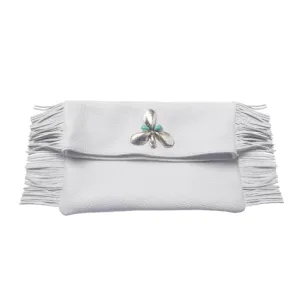 Fringe Mussel Stone Clutch