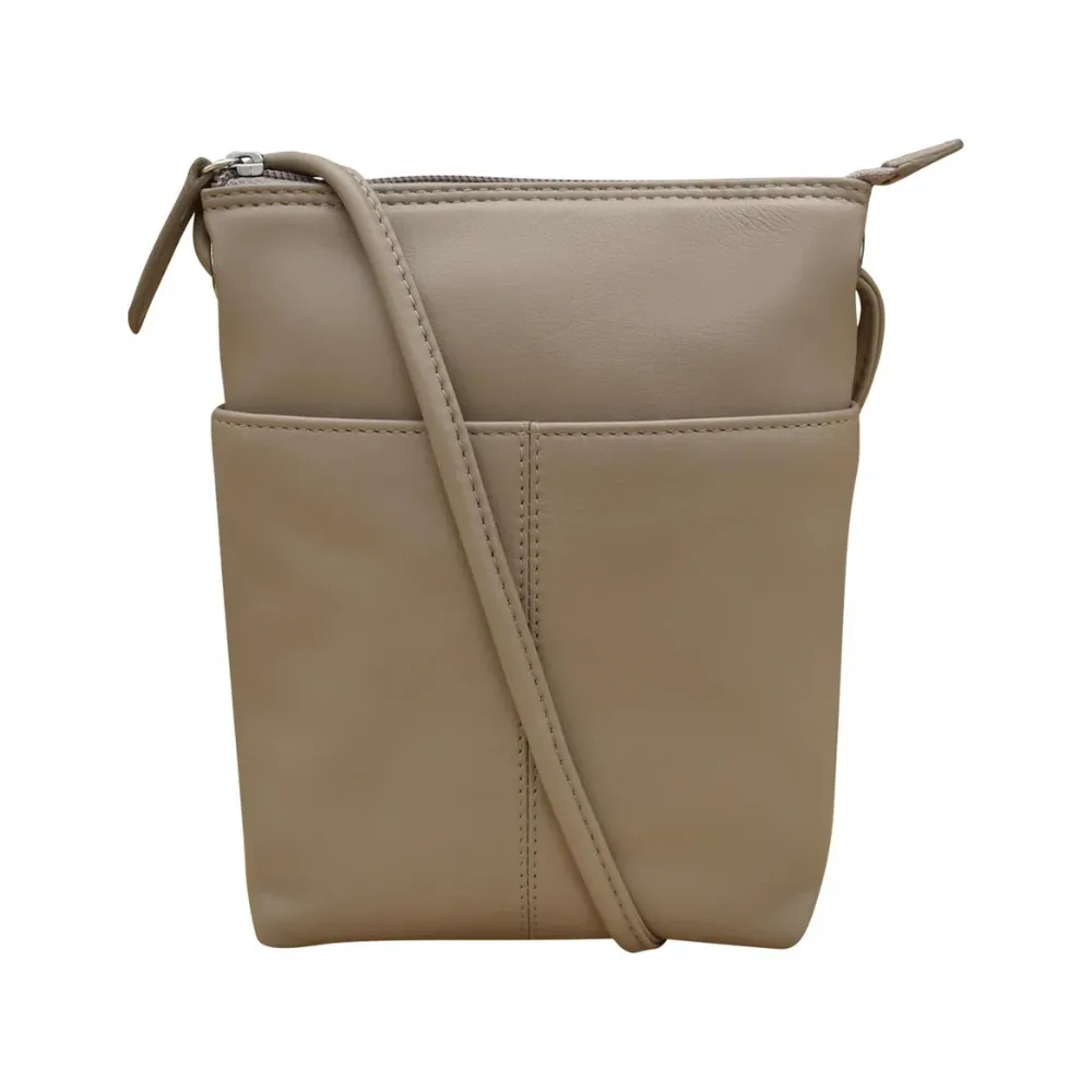 ili New York Mini Sac Taupe Crossbody (Women's)