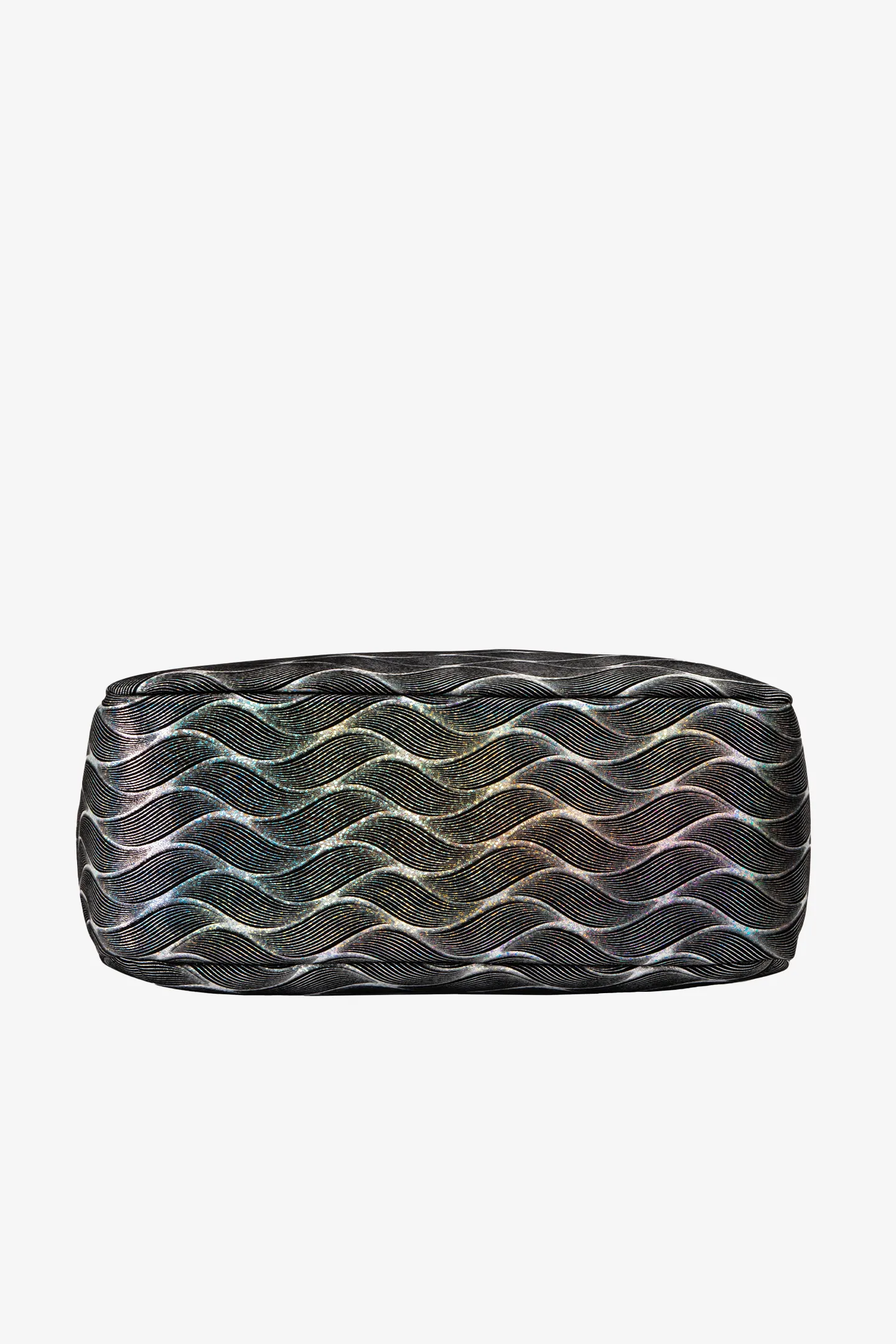 Iridescent Silver Wave Brooke