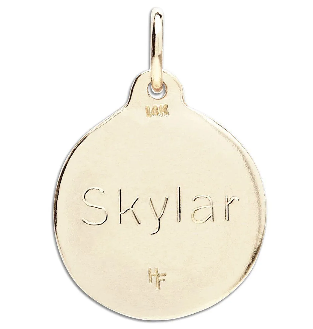 K Alphabet Charm With Diamond