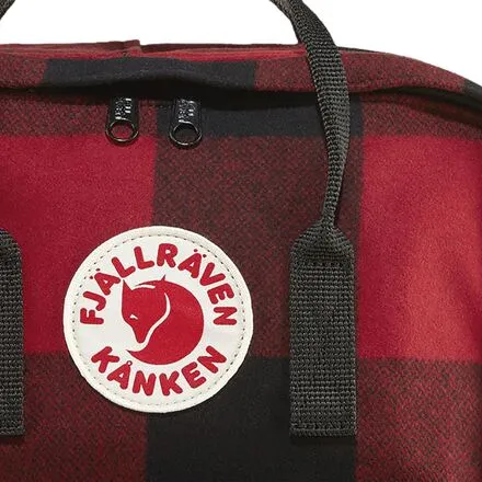 Kanken Re-Wool 16L Fjallraven Backpack, Red/Black