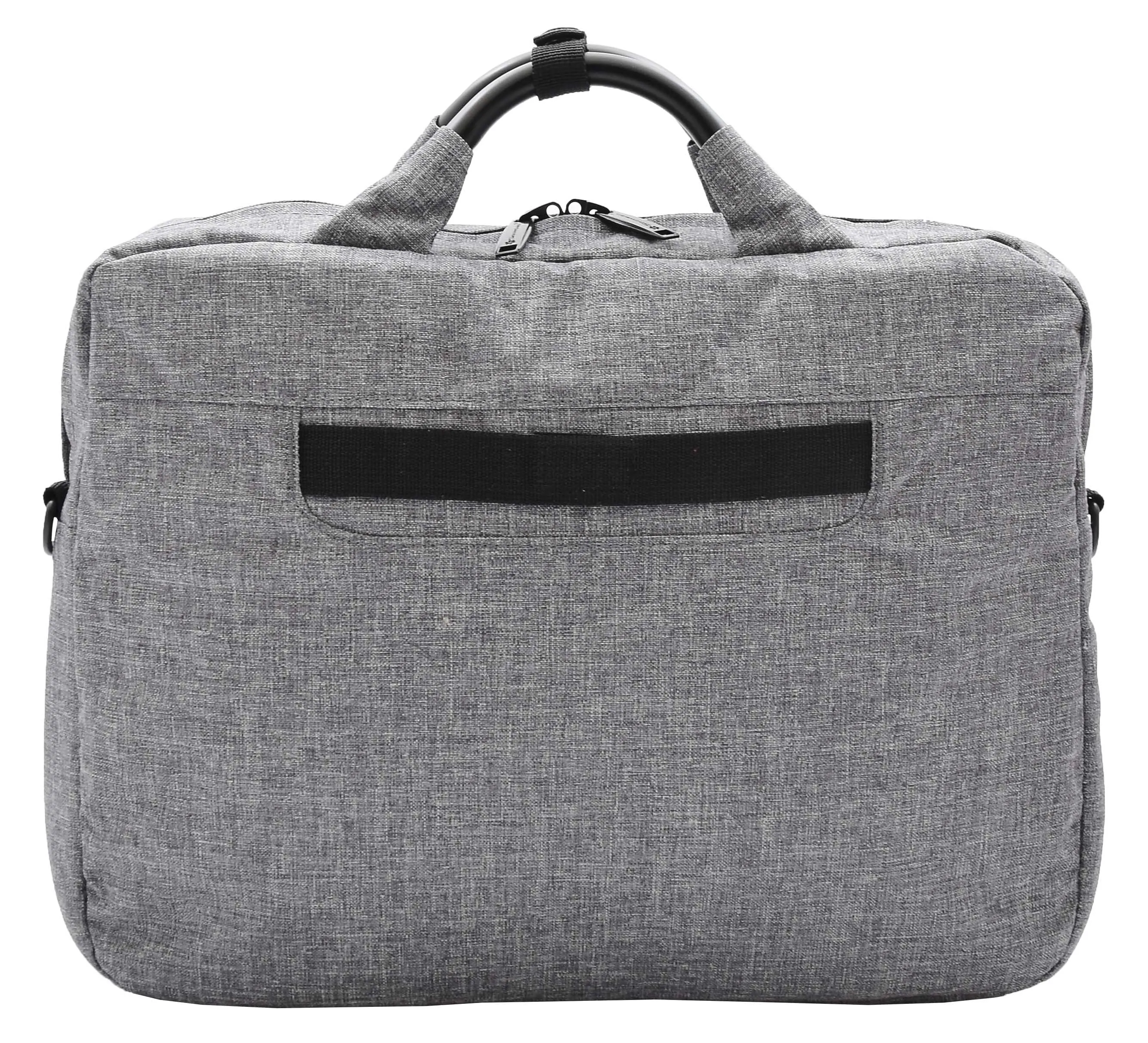 Laptop Bag Casual Briefcase Satchel Soft Polyester Jean Grey