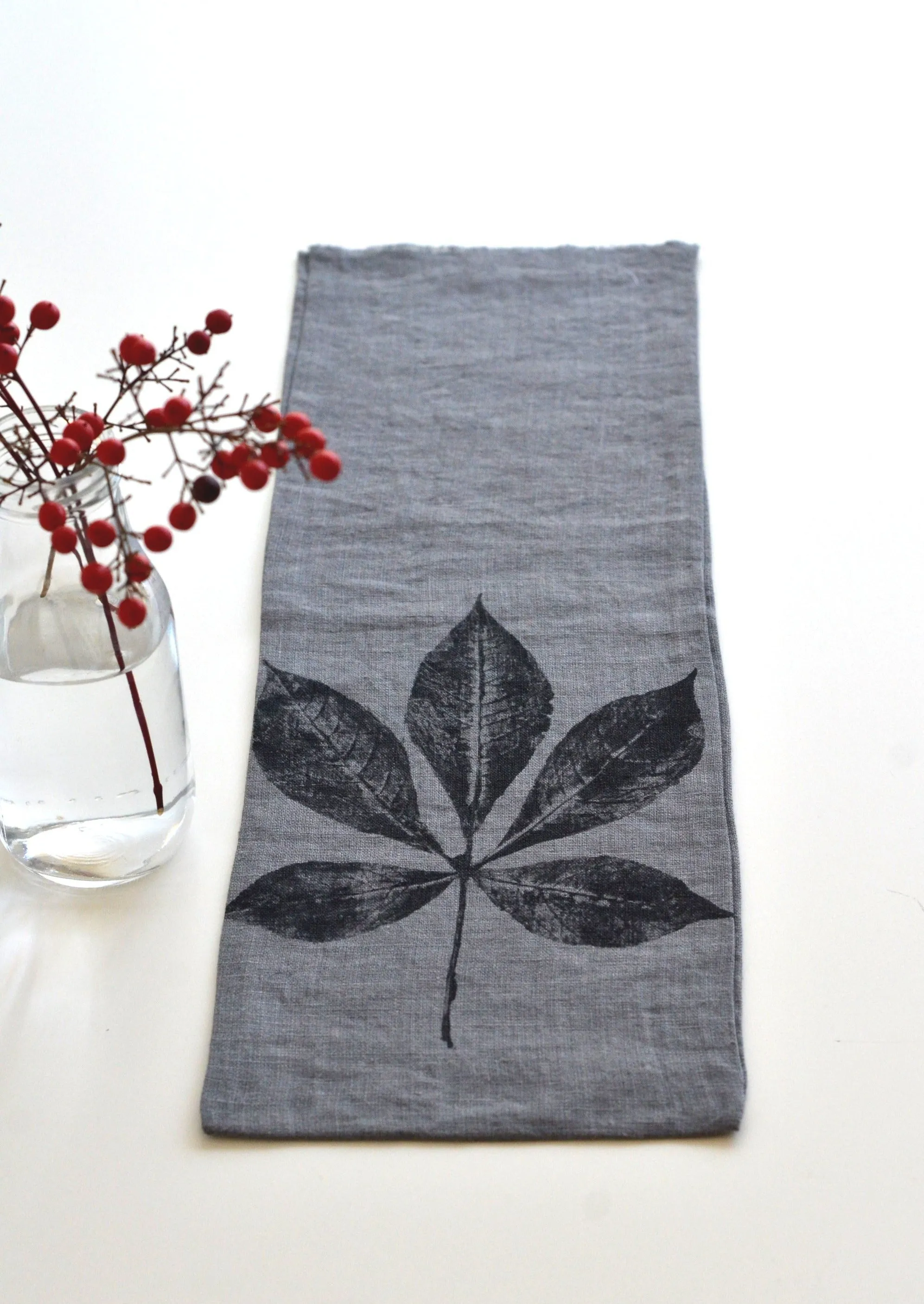 Linen Creeper Wine Bag