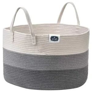 Little Story Multi Purpose/Laundry Caddy Basket XXL (Grey)