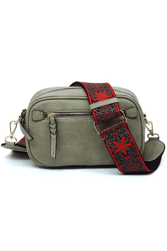 LQF052 Boho Guitar Strap Crossbody Bag