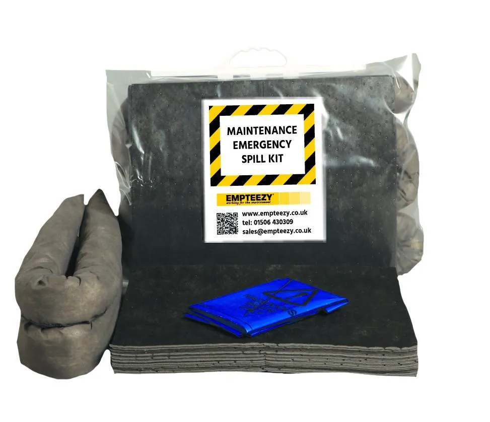 Maintenance Spill Kit Clip Top Bag with Carry Handle - M30SK || 30ltr Absorbency