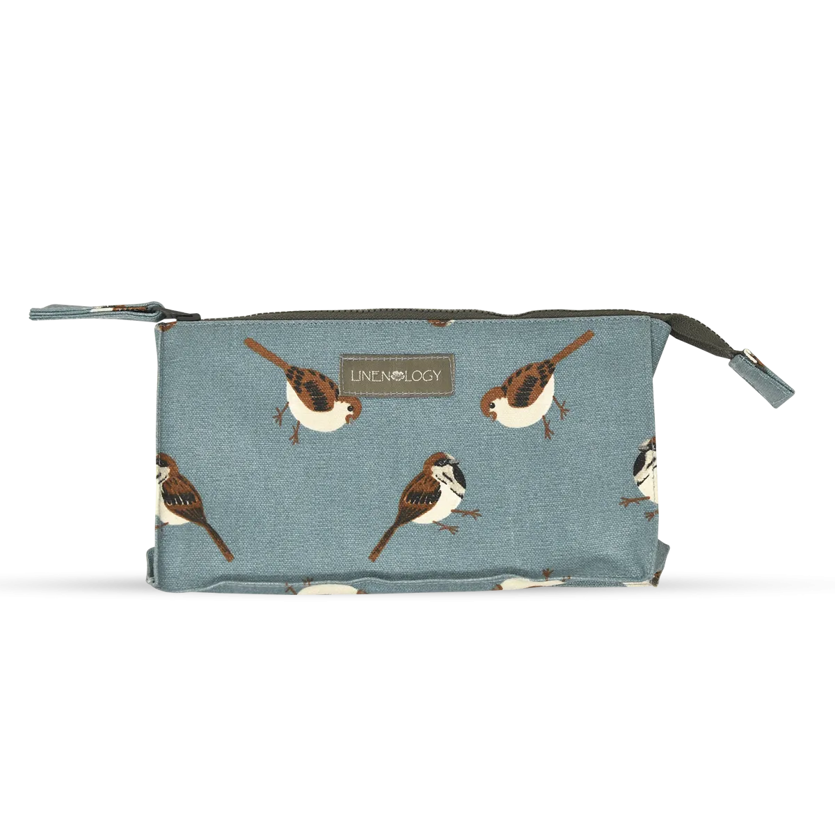 Makeup Bag Big - Sparrows - Cameo Blue