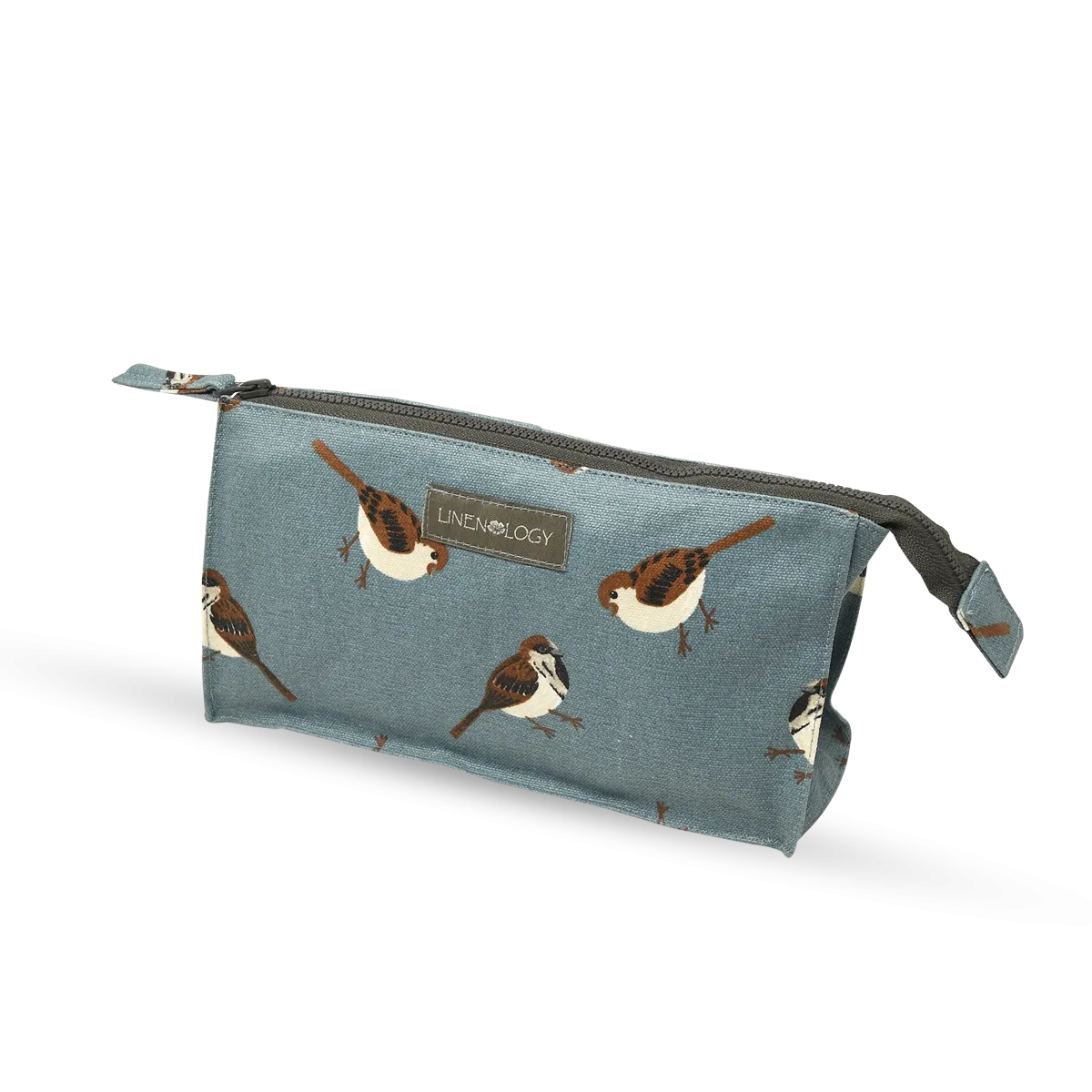 Makeup Bag Big - Sparrows - Cameo Blue