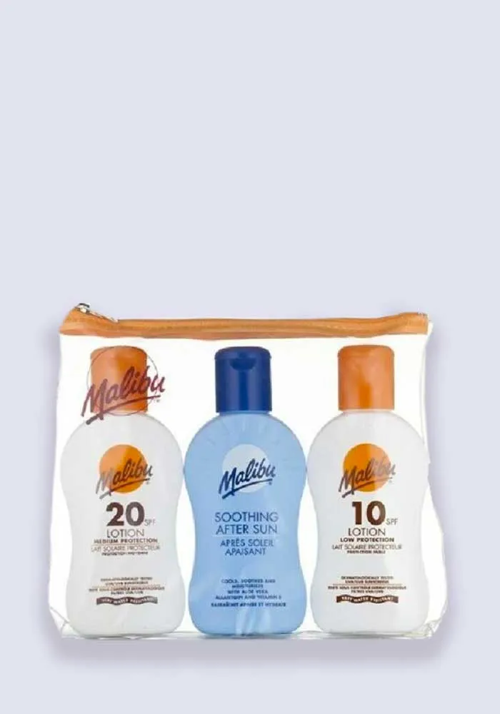 Malibu Sun Lotion Travel Pack SPF 10, 20 & After Sun 100ml