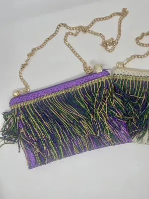 Mardi Gras Fringe Bag PURPLE body base