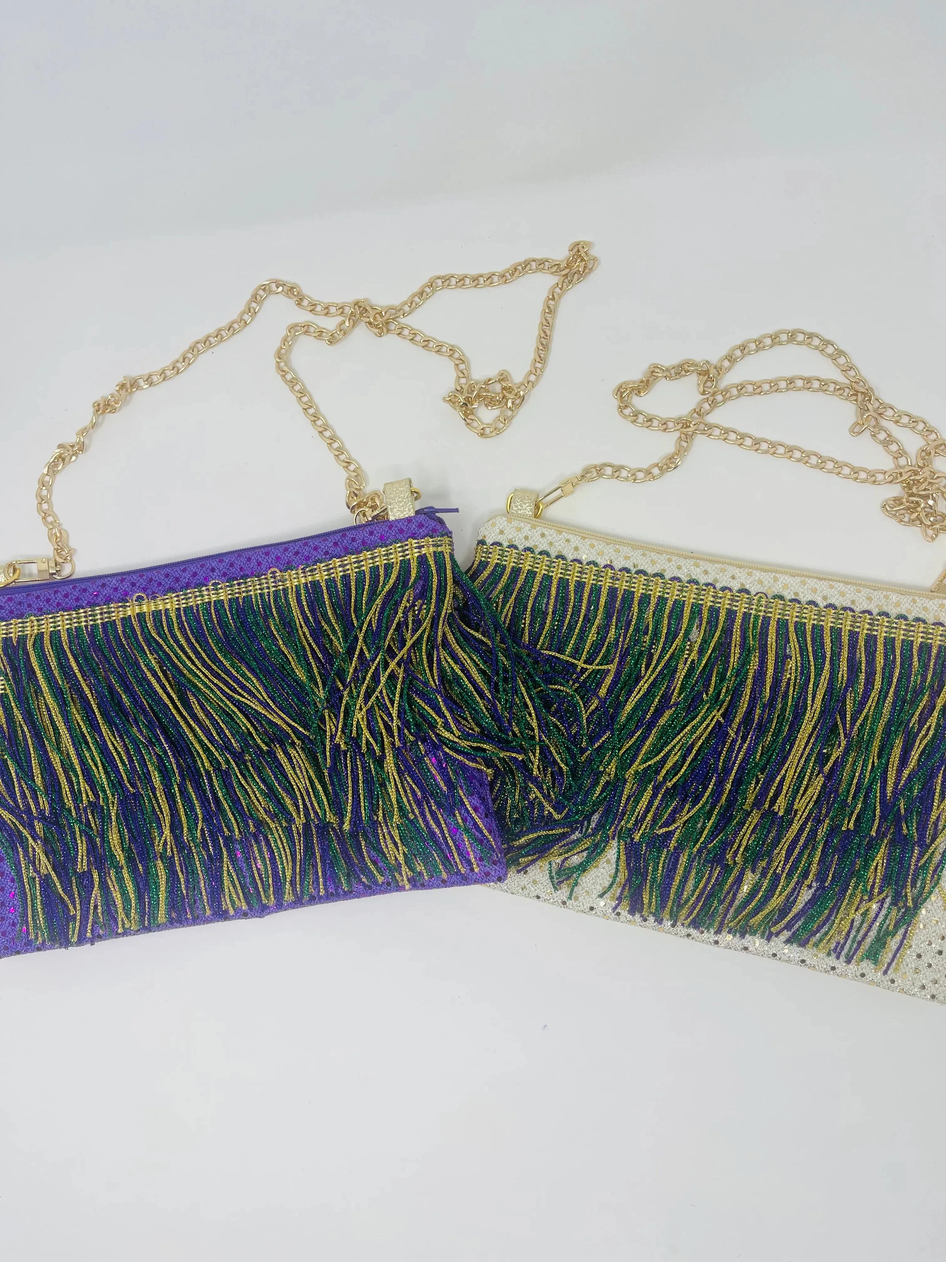 Mardi Gras Fringe Bag PURPLE body base