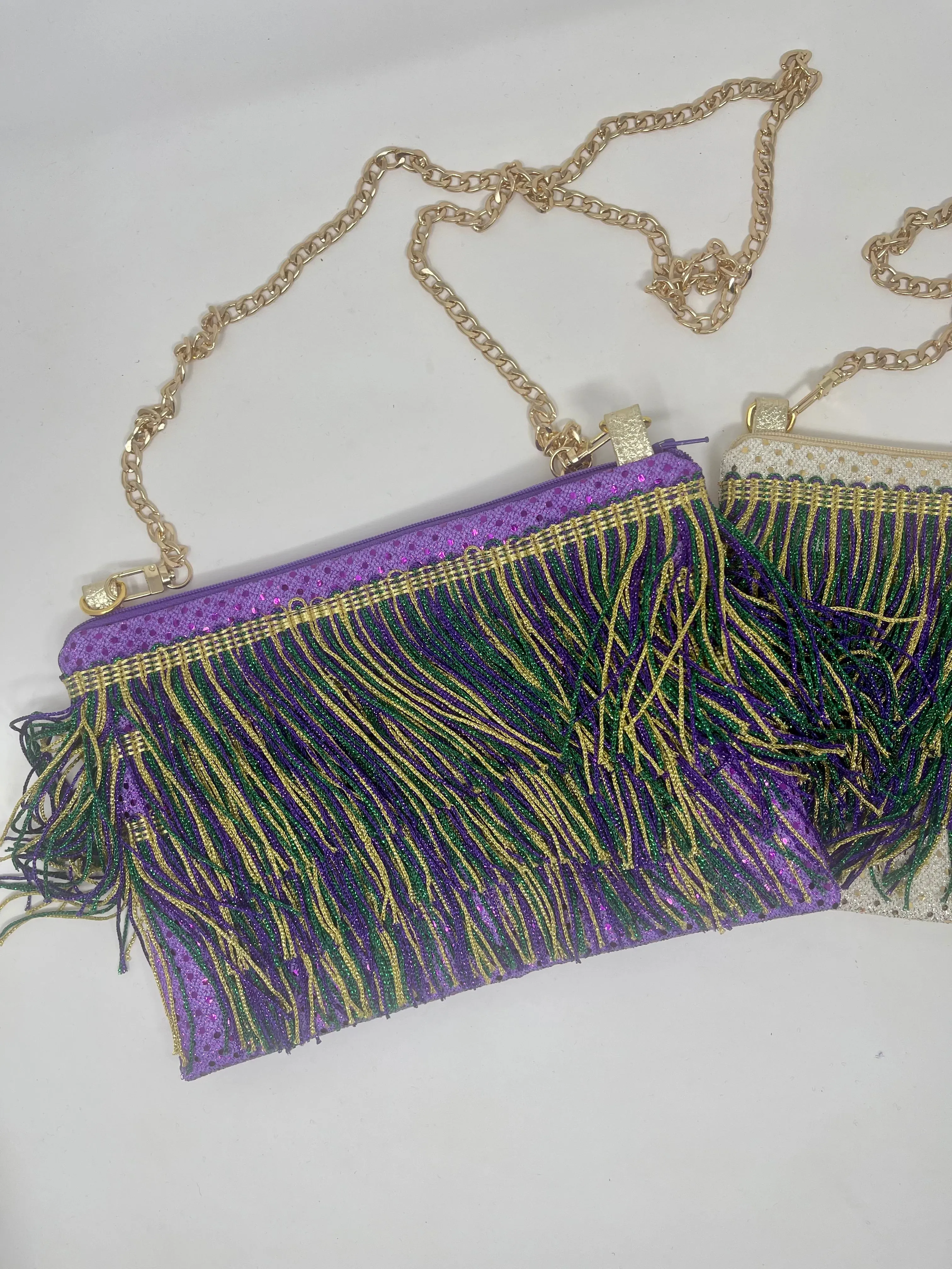 Mardi Gras Fringe Bag PURPLE body base