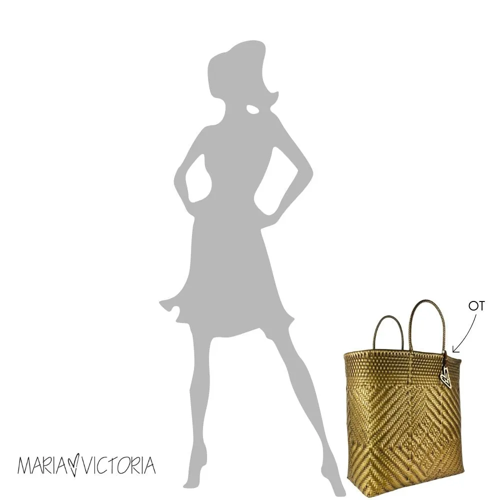 Maria Victoria | Bombon Tote | Upcycled, Handwoven, Multicolor Tote