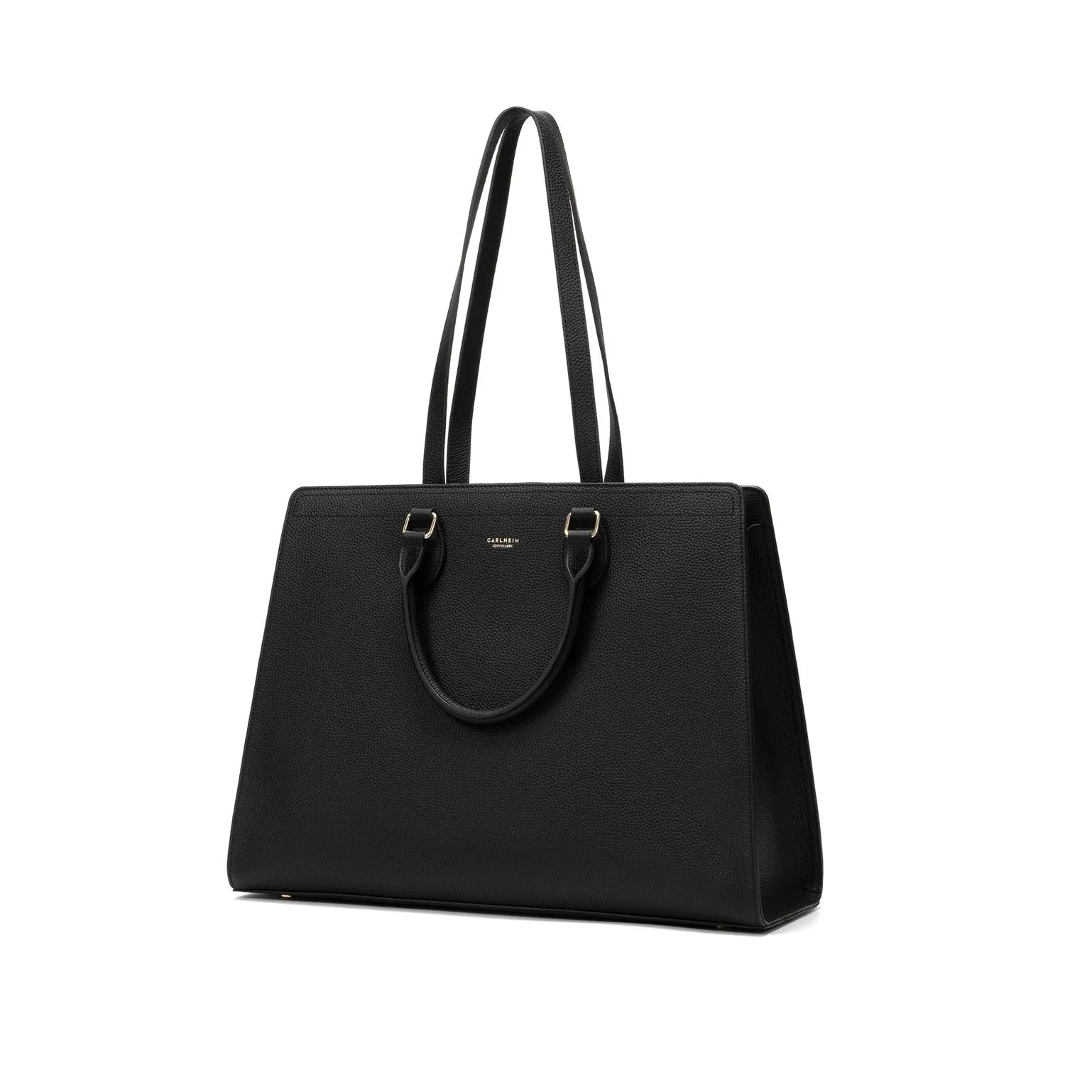 Mary Genuine Leather Handbag (Black)