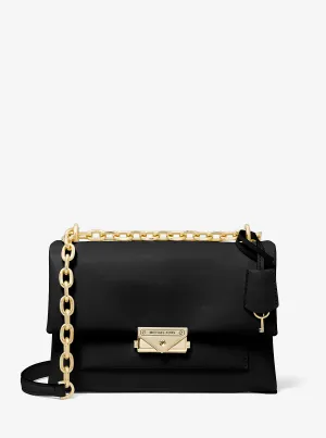 Michael Kors Medium Cece Faux Leather Crossbody Bag, Black