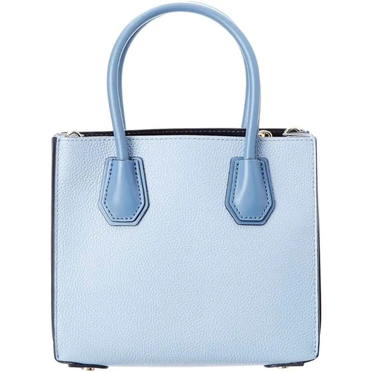 Michael Kors Mercer Medium Pebbled Leather Accordion Crossbody Bag In Pale Blue - 30F8GM9M2T