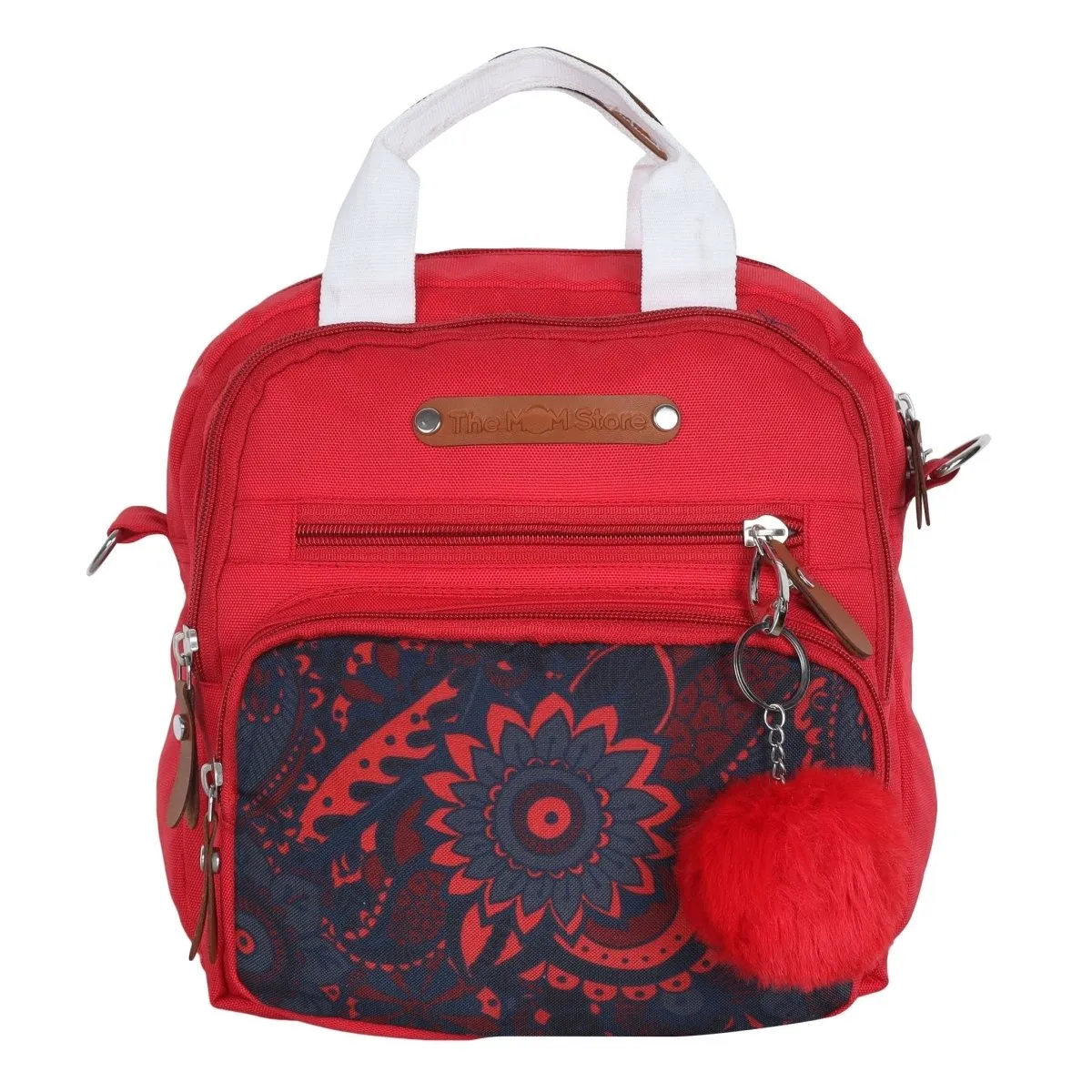 Mini Diaper Bag for Casual Outings- Red Magnolia