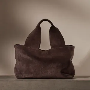 Montecito Suede Bag - Cafe