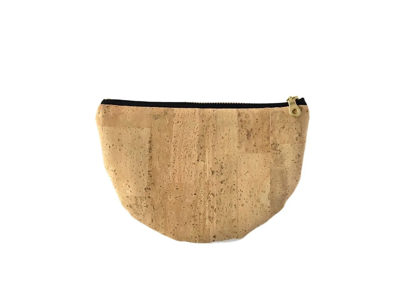 Paula Half-Moon Pouch In Natural Cork