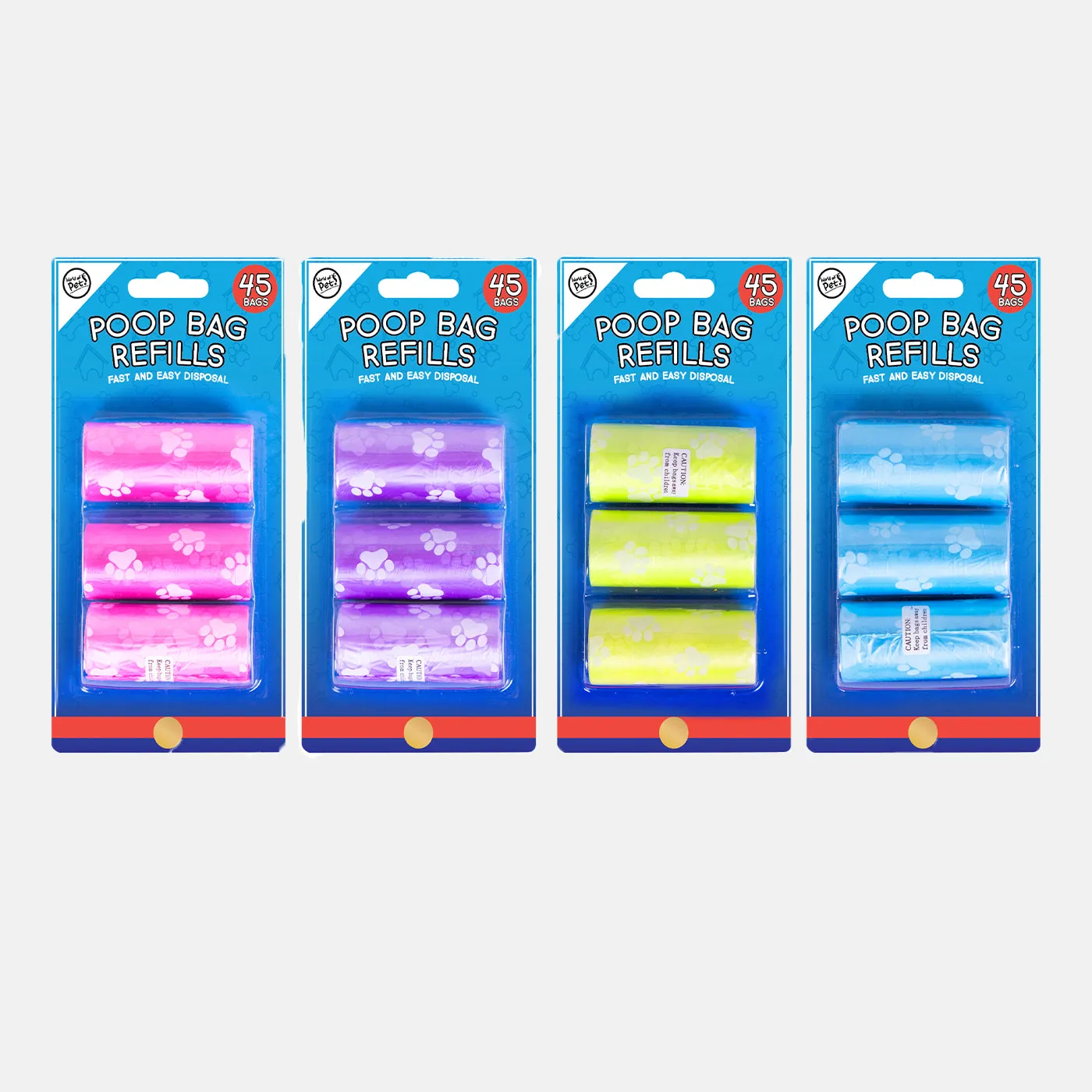 Poop Bag Refill Rolls 3 Pack