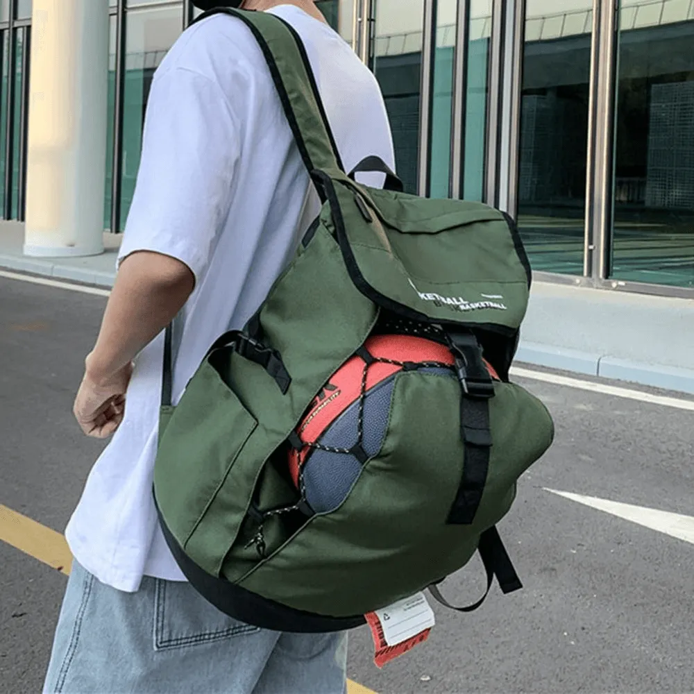 Portable Sports Basketball Bag with Ball Pocket / Outdoor Backpack - SF0844