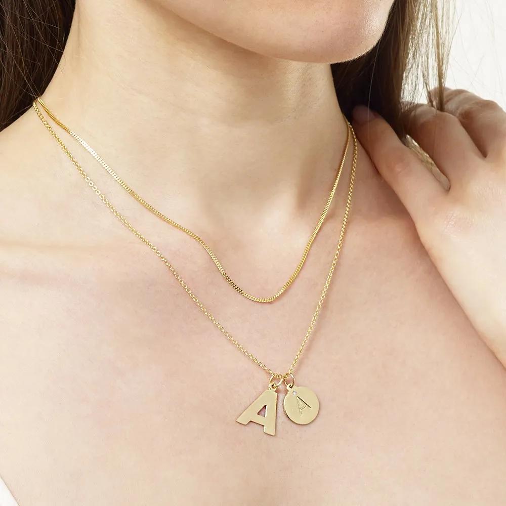 "X" Alphabet Charm With Diamond