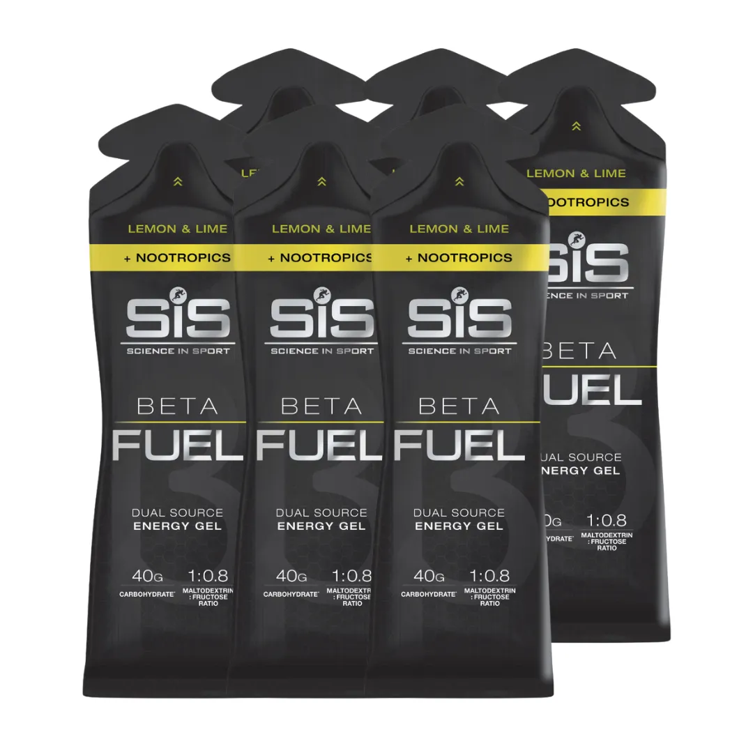 Science In Sport (SIS) - Beta Fuel Energy Gel   Nootropics - Lemon & Lime (with caffeine)