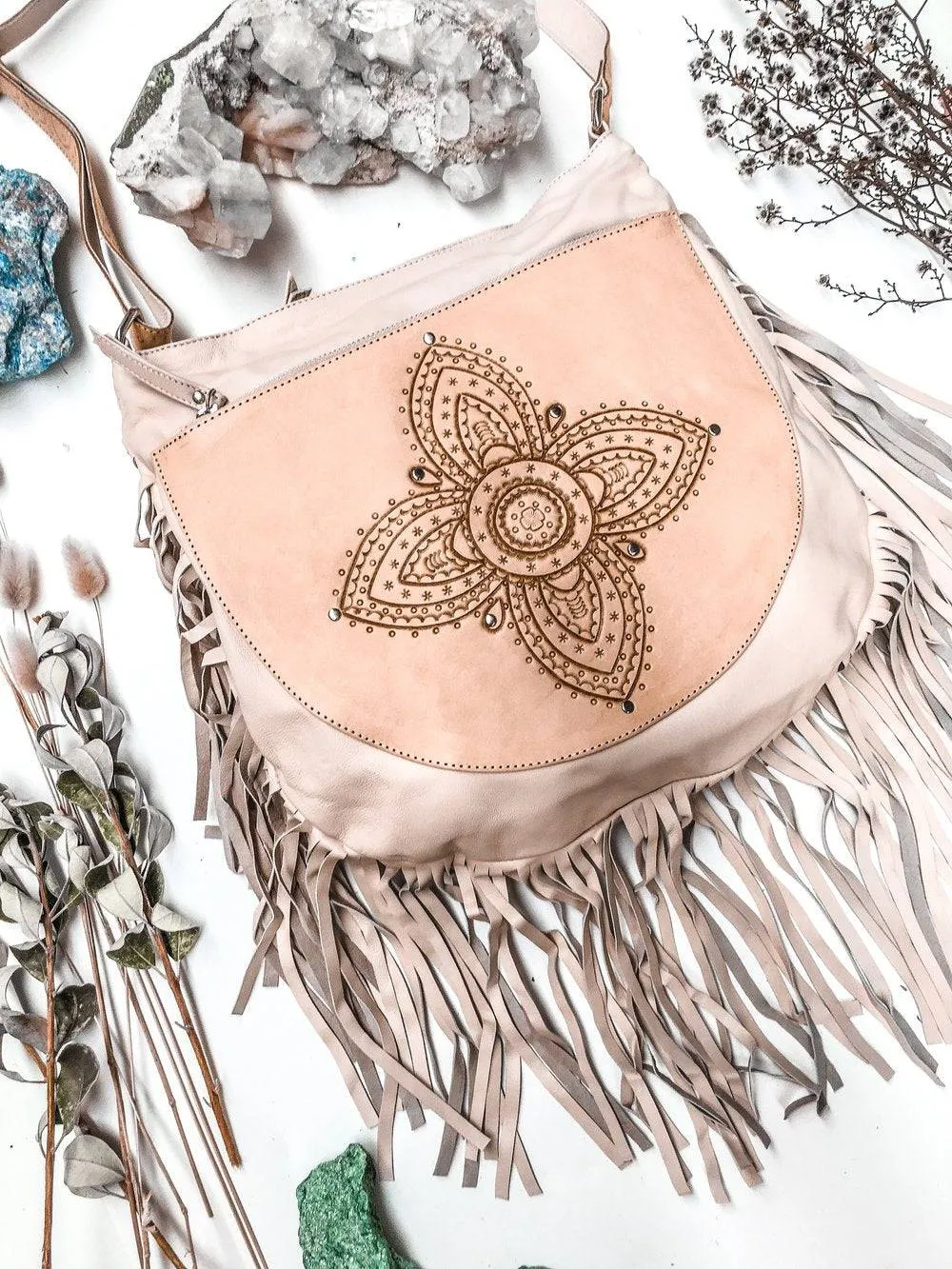 SIENNA BOHO BAG CREAM