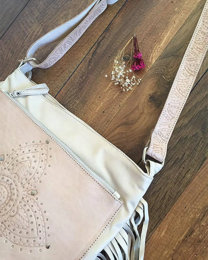 SIENNA BOHO BAG CREAM