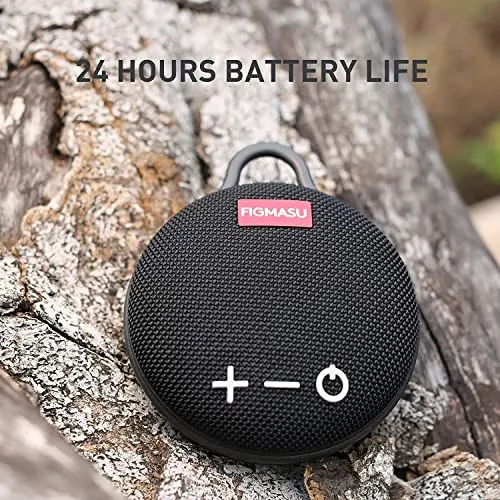 Speakers Bluetooth Wireless, Portable Speaker IPX7 Waterproof with 24H Playtime, 360° Surround Sound, Stereo Bass (Pink)