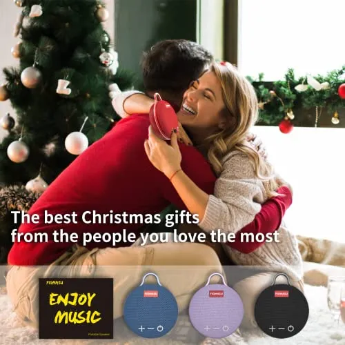 Speakers Bluetooth Wireless, Portable Speaker IPX7 Waterproof with 24H Playtime, 360° Surround Sound, Stereo Bass (Pink)