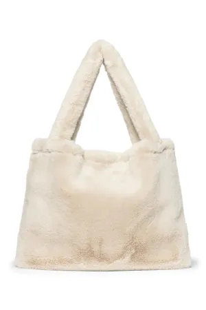 Studio Noos Mom Bag Faux Fur | Neutral Faux Fur