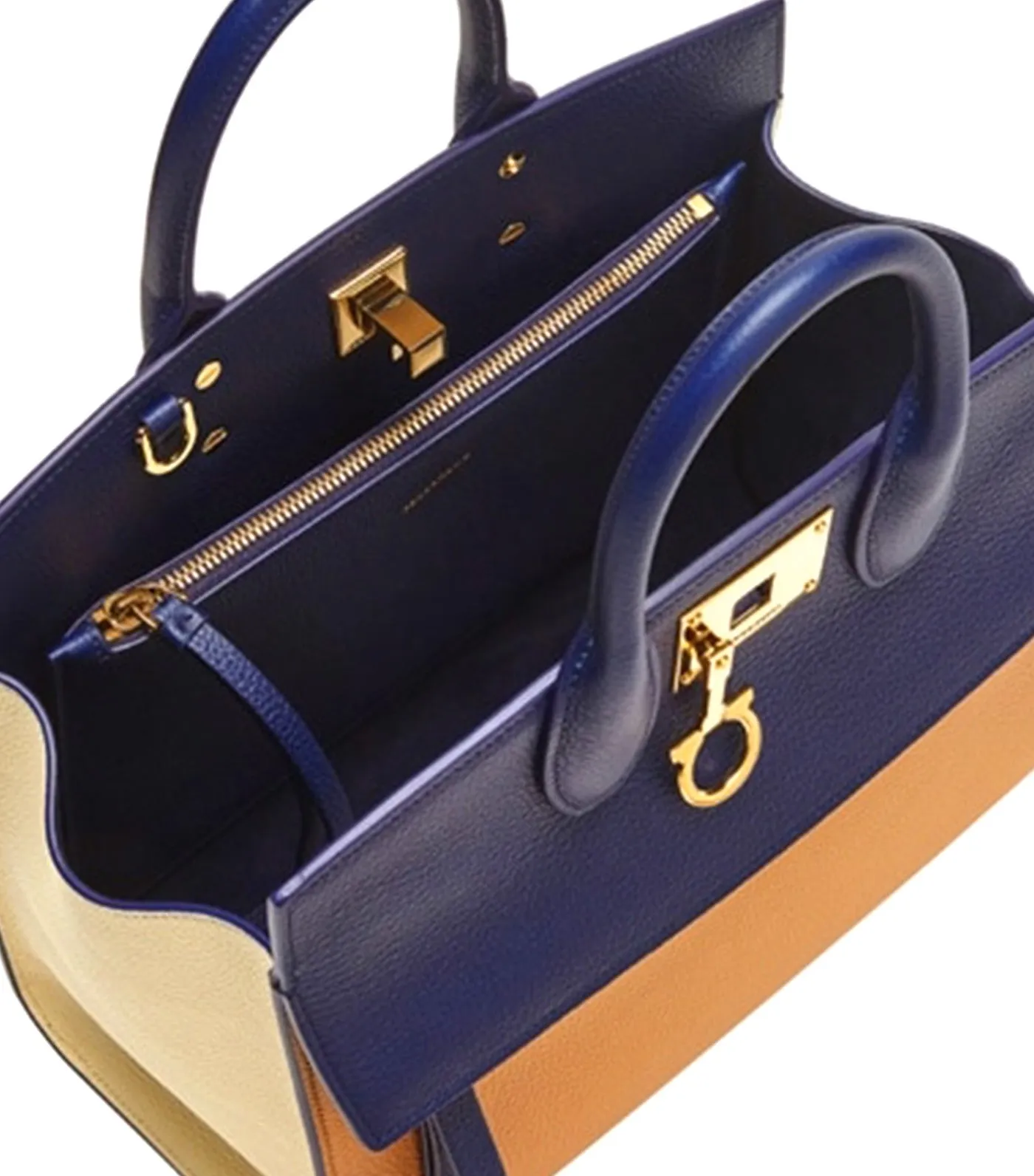 Studio Soft Bag S Midnight Blue/Light Camel/Mascarpone