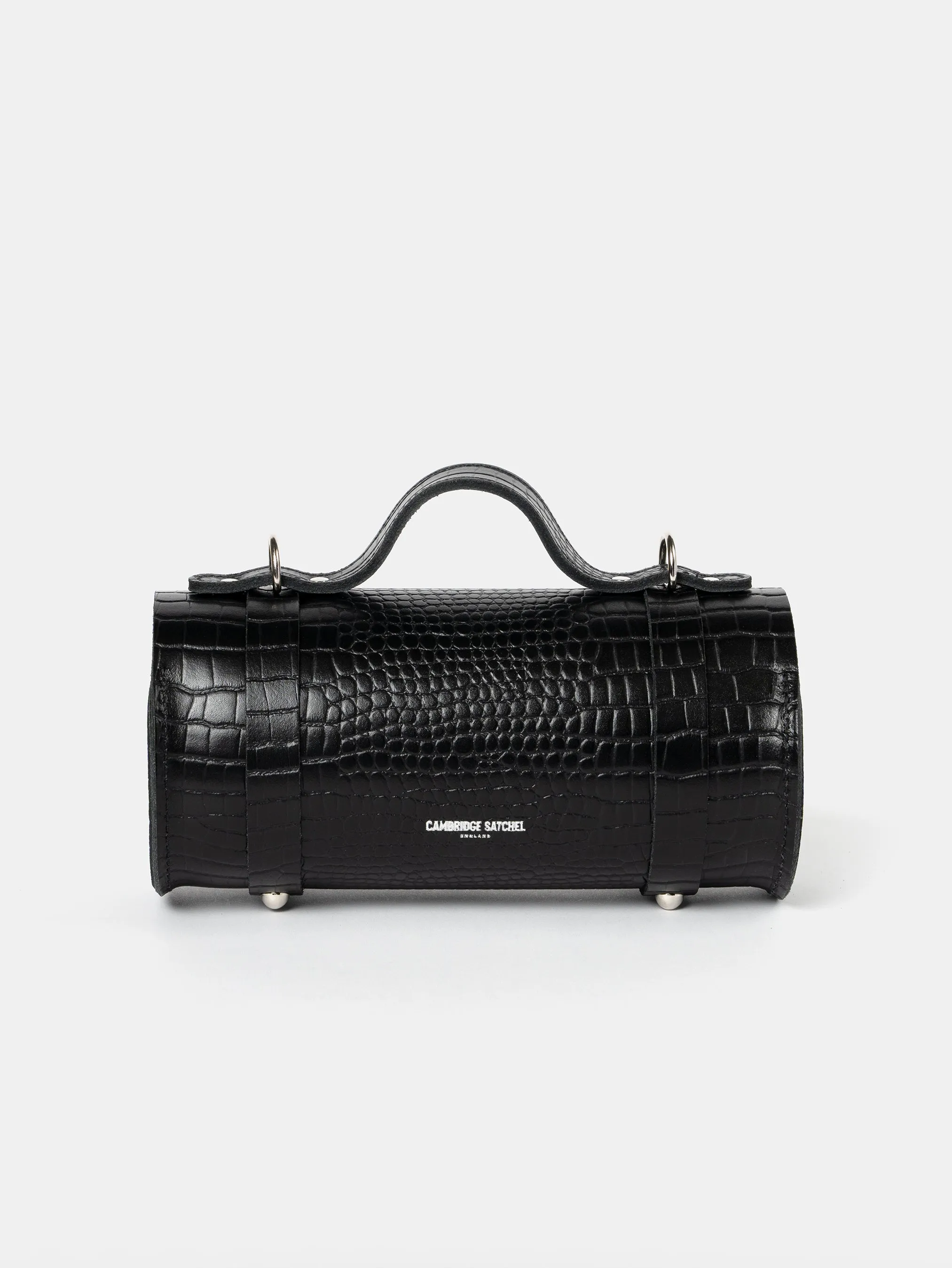 The Mini Bowls Bag - Black Croc